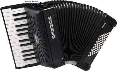 Hohner Bravo II 48 black silent key - Accordeon