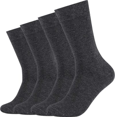 Camano Ca-Soft Sokken 4 PACK - 43/46 Antraciet - naadloos zonder knellend elastiek