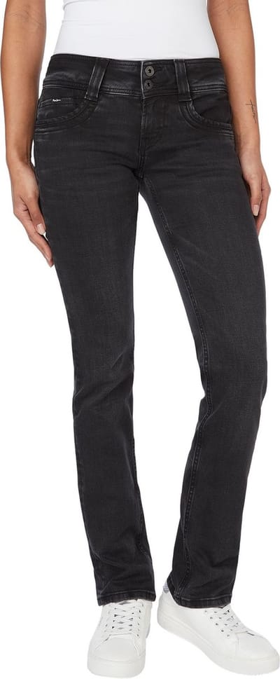 Pepe Jeans Dames Jeans Broeken GEN regular/straight Fit Zwart 25W / 32L Volwassenen