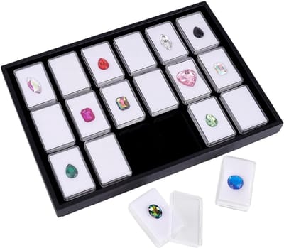 18-edelstenen-houder-met-koffer-edelsteen-display-vitrine-organizer-schuim-verzamelobjecten-kristal-5-6-x-3-6-cm- vierkante-opbergdoos-diamanten-geschikt-voor-strass-gekleurd-model