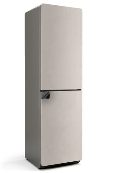 Wallfluent Magnetische Koelkastmat - Lichtbeige Koelkast Magneet Sticker - 60 cm x 205 cm - Lichtbeige Magnetische Koelkastmat - Decoratieve Koelkastfolie - Koelkastfront Decoratie Magneet - Stijlvolle Koelkastfolie