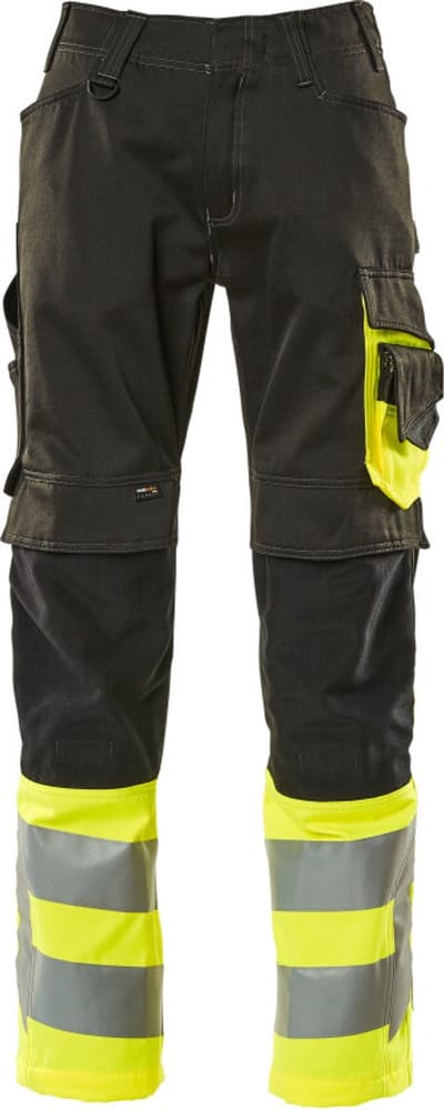 Mascot Safe Supreme Broek met kniezakken 15679-860 - Zwart/hi-vis geel - C47 - 76