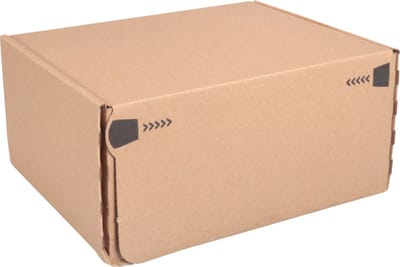 SendProof® Postpakketdoos | golfkarton | 192x155x91mm | bruin | 20 stuks