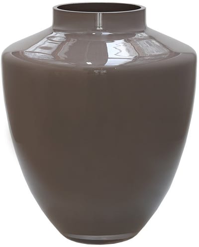 Vaas Tugela | Earth - Taupe | Mond geblazen glas | Ø24,5 x H29 cm