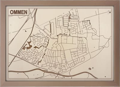 Decoratief Beeld - Houten Van Ommen - Hout - Bekroned - Bruin - 21 X 30 Cm