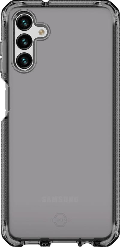 ITSkins Hoesje geschikt voor Samsung Galaxy A13 5G Telefoonhoesje Flexibel TPU | ITSkins SpectrumClear Backcover Shockproof | Schokbestendig Galaxy A13 5G Telefoonhoesje | Anti Shock Proof - Smoke | Zwart