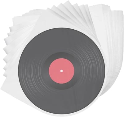 Semi-transparante antistatische platenhoezen voor vinyl - 50 stuks - 10 x 10 inch - Bescherming voor je platen en optimale opslag