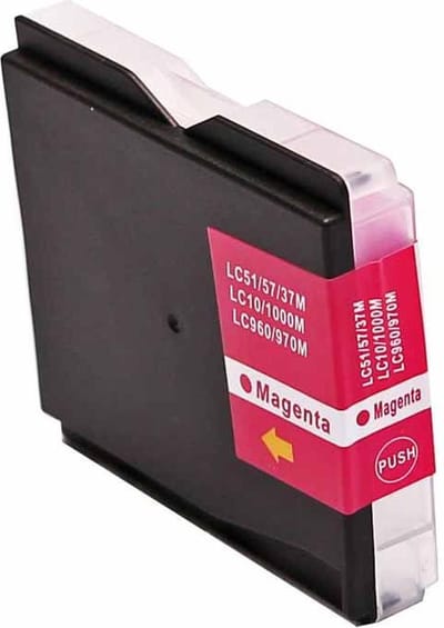 ABC huismerk inkt cartridge geschikt voor Brother LC-970M LC-1000 magenta voor DCP-130C DCP-330C DCP-330CN DCP-330 Series DCP-350C DCP-350CJ DCP-350 DCP-353C DCP-357C DCP-520 DCP-525C DCP-525CJ DCP-530CJ