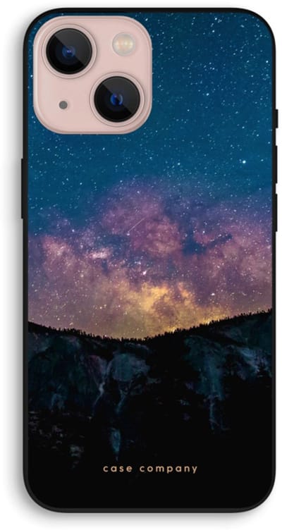 Case Company® - Hoesje geschikt voor iPhone 13 mini hoesje - Travel to space - Biologisch Afbreekbaar Telefoonhoesje - Bescherming alle Kanten en Schermrand