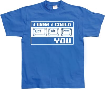 Hybris Ik wou dat ik je met CTRL-ALT-DEL kon verwijderen! Blue