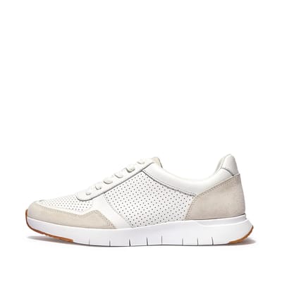FitFlop Anatomiflex Sneakers in Ledermix WIT - Maat 45