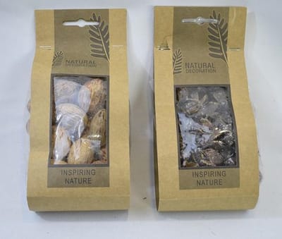 ZoeZo Design - 2 stuks - 100% natuurlijk - decoratiemateriaal - 2 zakjes van 200 gram - assorti
