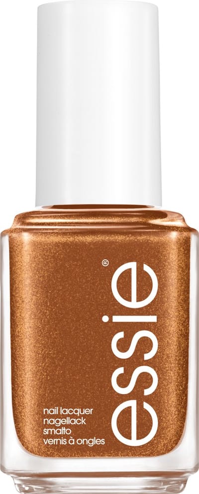 essie - winter 2022 limited edition - 878 not so silent night - goud - parelmoer nagellak - 13,5 ml