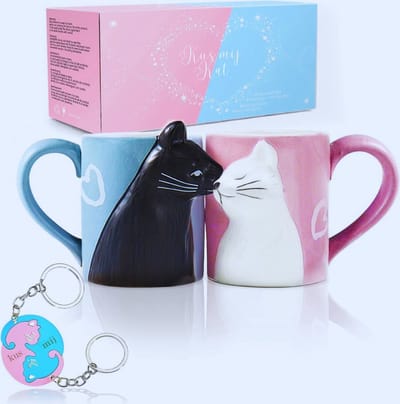 Thuys – Unieke Kattenmok Set – Keramische Koffie – En Theekoppen
