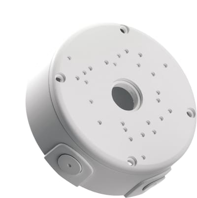 Camera Montage Doos - Waterdichte Aansluitdoos - Beveiligingssysteem Installatie - Robuuste PC Materiaal - 12 cm Diameter - Wit