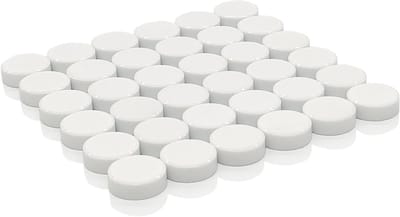Decoratieve Witte Magneten voor Whiteboard en Koelkast - Set van 45 Ronde Magneten voor Organisatie en Creatieve Decoratie