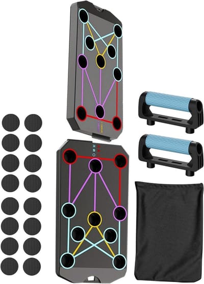 Push-up Board - Borsttrainer Buikspiertrainer - Krachtige Spiertraining - Kleurgecodeerde Zones - 40 x 20 x 7 cm - Niet gespecificeerd