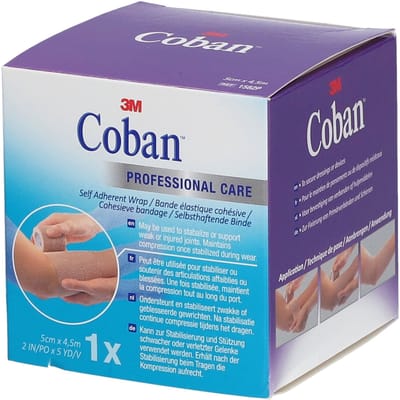 3M Coban Elastische Zwachtel 5cm X 4,57m 1 Verband
