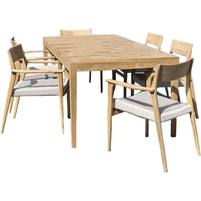 Tuinset met 6 stoelen Wilsa Garden Calvi