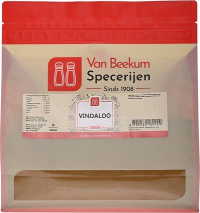 Van Beekum Specerijen - Vindaloo - 1 KG (hersluitbare stazak)