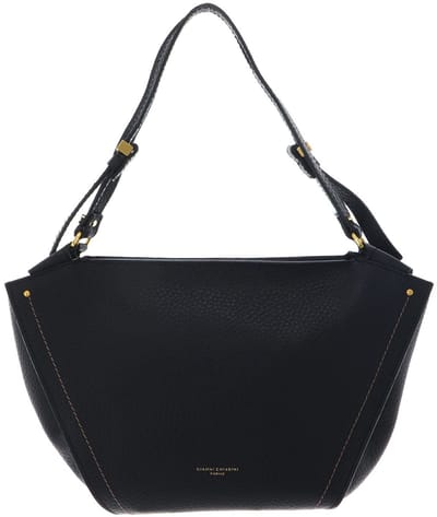GIANNI CHIARINI Leren handtas schoudertas Bloom Hand Bag Nero zwart