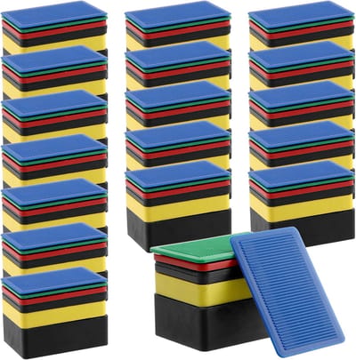 Onderlegplaten Set - Afstandhouders Compensatieplaten - Nauwkeurig Monteren - 6 Dikte Variaties - 40 x 60 mm - Meerdere Kleuren