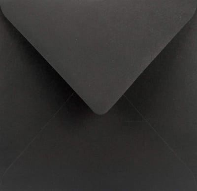 Vierkante Enveloppen Zwart Sirio Color Nero Hoge Kwaliteit