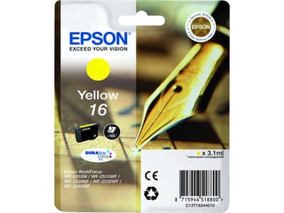 Epson Pen en kruiswoord enkelverpakking geel 16 DURABrite Ultra inkt