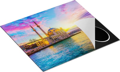 Chefcare Inductie Beschermer Kleurrijke Ortakoy Moskee in Instanbul - 60x50 cm - Afdekplaat Inductie - Kookplaat Beschermer - Inductie Mat