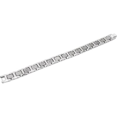 Zilveren Magnetisch Armband Pijn Vermoeidheid Verlichting Titanium Staal Therapie Armband voor Subgezonde Mensen white