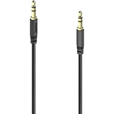 Hama 00202014 Jackplug Audio Aansluitkabel [1x Jackplug male 3,5 mm - 1x Jackplug male 3,5 mm] 5 m Zwart Vergulde steekcontacten