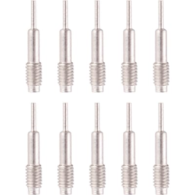 10 stuks Horlogeband Versteller Naald Horlogeband Schakel Pin Verwijderaar Gereedschap (Zilver) white