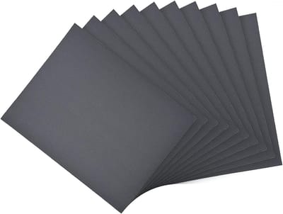 Dailygoods- Schuurpapier 800 Korrel - Siliconencarbide - Waterbestendig - Set van 10 Stuks - 280 x 230 mm - Licht en Elastisch - Schuurvel