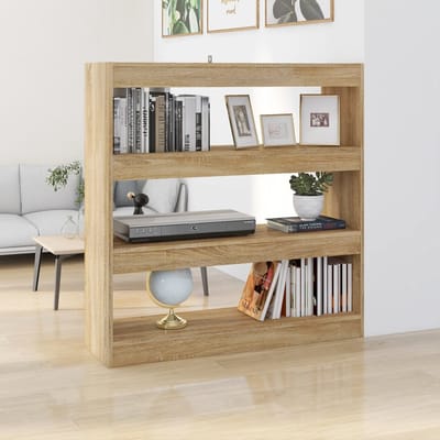 vidaXL - Boekenkast/kamerscherm - 100x30x103 - cm - sonoma - eikenkleurig