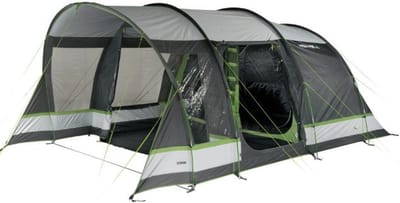 High Peak Tunneltent Garda 4.0 - 4 persoons - Verduisterde Binnentent - Grijs