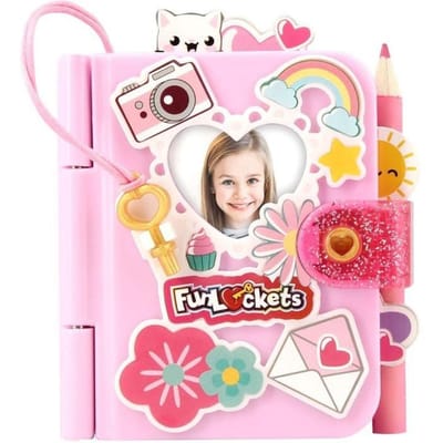 Mini Journal - KD - Funlockets - Mon Mini Journal Secret - Amuse-toi a personnaliser ton journal