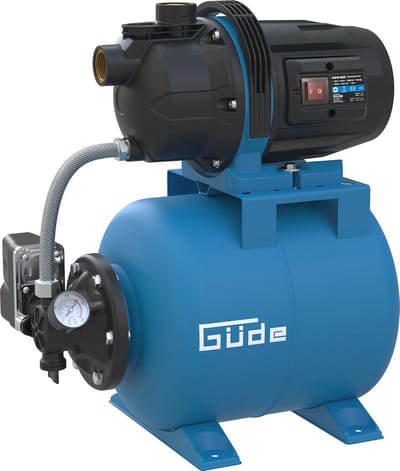 Huiswaterpomp 600W - Wasserpomp voor Tuin en Irrigatie, 3200 l/h, 35 m Opvoerhoogte, 19 l Stalen Tank