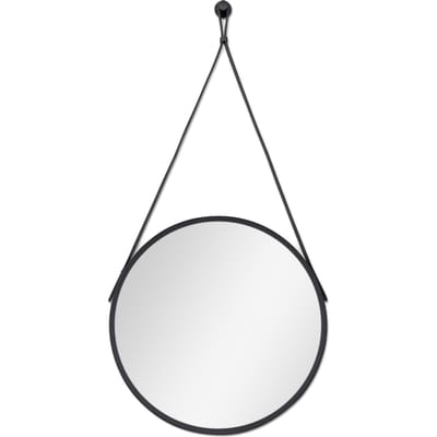 Spiegel Maeva  zwart 50 cm rond