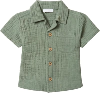 Noppies Boys Blouse Ballville Jongens Blouse - Agave Green - Maat 56