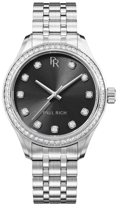 Paul Rich Crystelle Silver Black CRY05 dameshorloge
