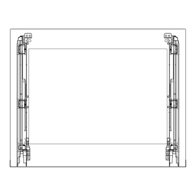 AEG voorste glas, zwart, Electrolux, 596x466mm 140225485642