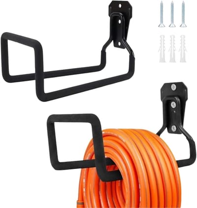 Set van 2 Tuinslanghouders, Wandbevestiging voor Tuinslangen, Stevige en Duurzame Oplossing voor Tuinen en Terrassen