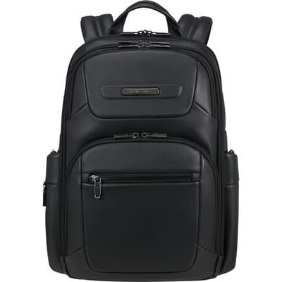 Samsonite Pro-Dlx Leather Rugzak 15.6" Zwart