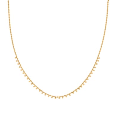 Essentialistics - Ketting met veel balletjes - Volwassenen - Goudkleur - Stainless steel (verkleurt niet) - Verlengkettinkje