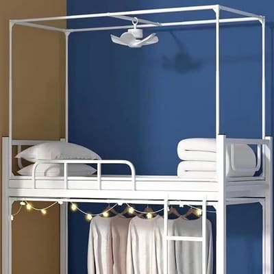 Bedframe Paal - Tent Frame - Ruimte Besparen - Verstelbare Canopy - Volledige Maat - Melkwit