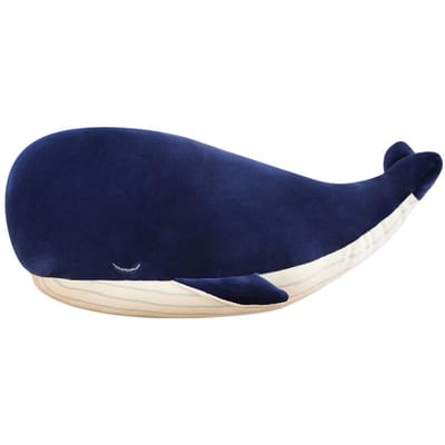 1 st. 25 cm superzachte walvis pluchen speelgoed zeedier grote blauwe walvis zacht speelgoed kussens knuffeldier kinderen kinderen meisjes kerstcadeau 25CM blue
