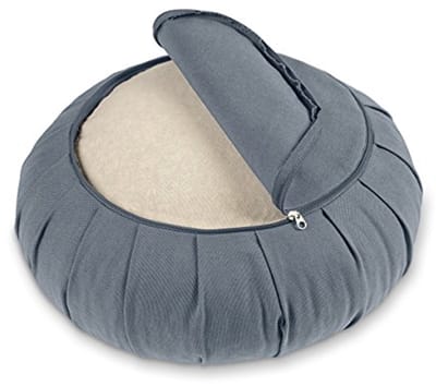 Meditatiekussen Zen Zafu - 15cm zithoogte - Yoga Kussen met speltvulling - wasbare hoes van biologisch katoen