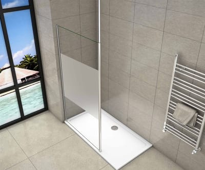 Inloopdouche 110x200cm,8mm NANO EasyClean veiligheidsglas,met 2030-3200mm Stabilisatiestang