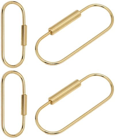 Dailygoody - Retro Span- en Schroefsloten - Duurzaam Messing - Goud - Sleutelhangers - Creatieve Ontwerpen - Uniseks
