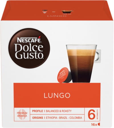 Nescafé Dolce Gusto Lungo Kaffeekapseln (3 x 16 Kapseln)